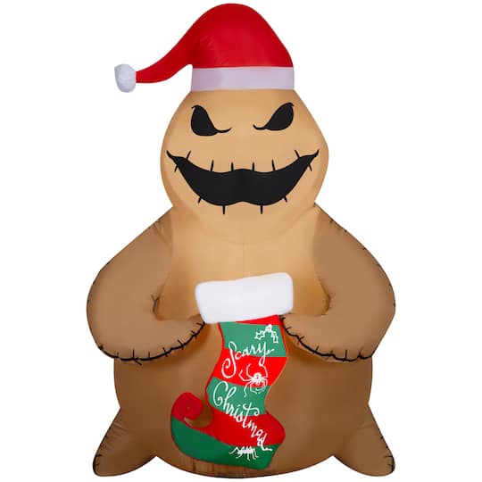 5ft. Airblown® Inflatable Christmas Oogie Boogie with Scary Christmas Stocking